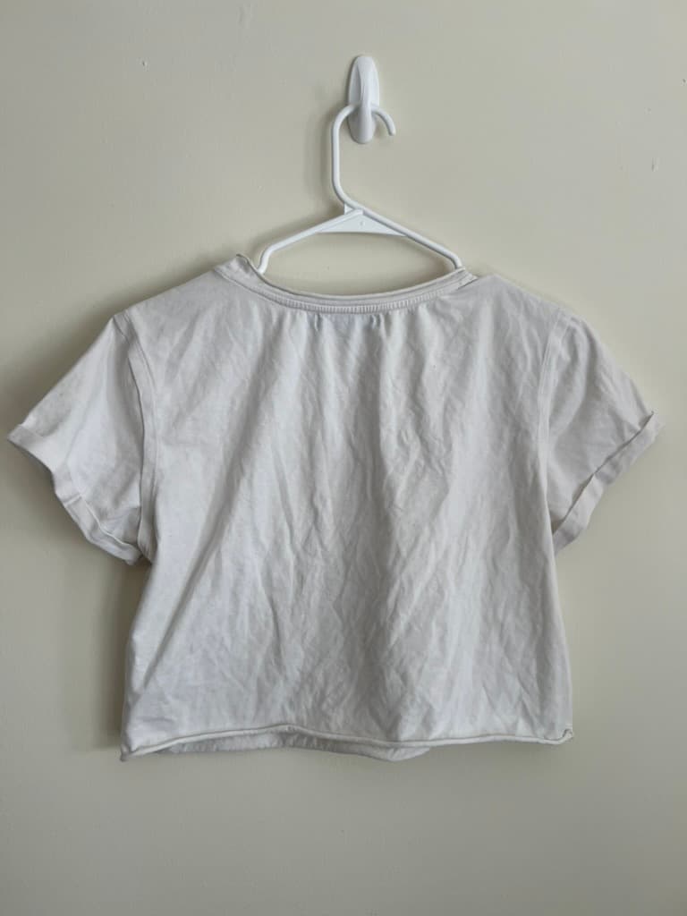 White Crop T-Shirt photo 2