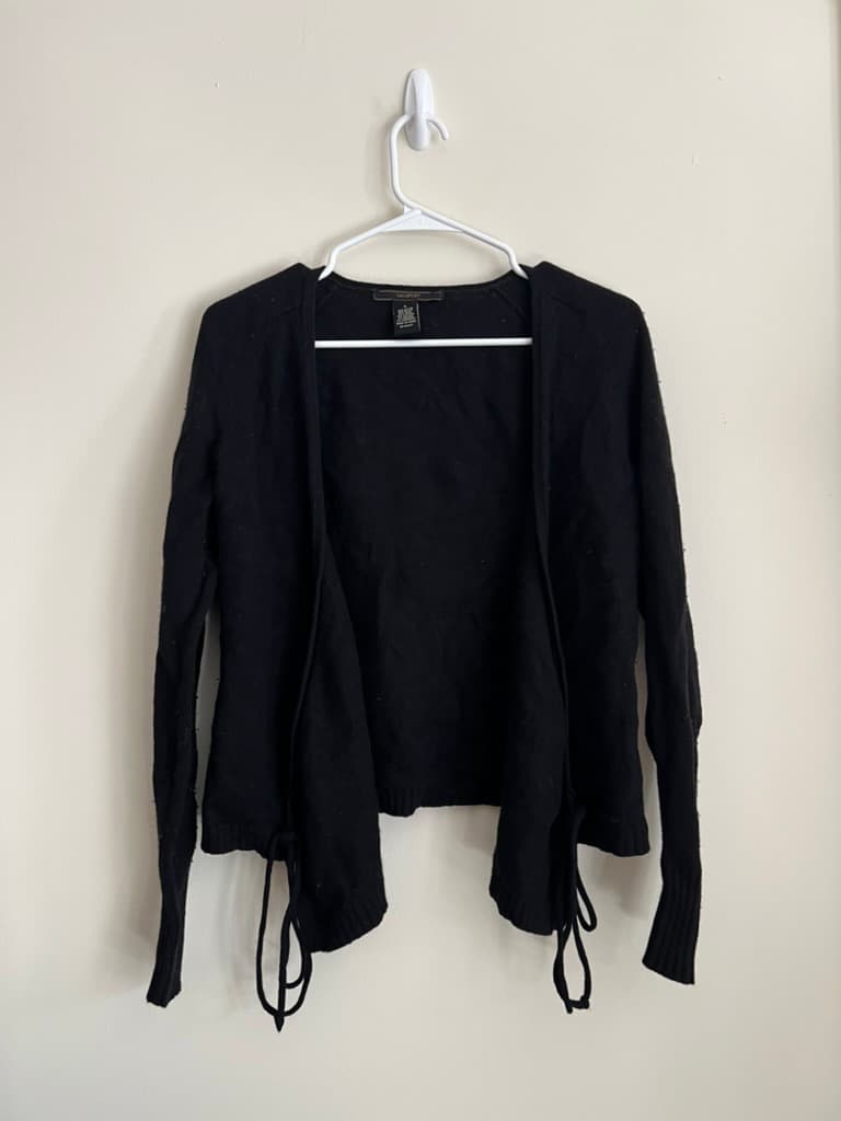 Black Cardigan Sweater photo 1