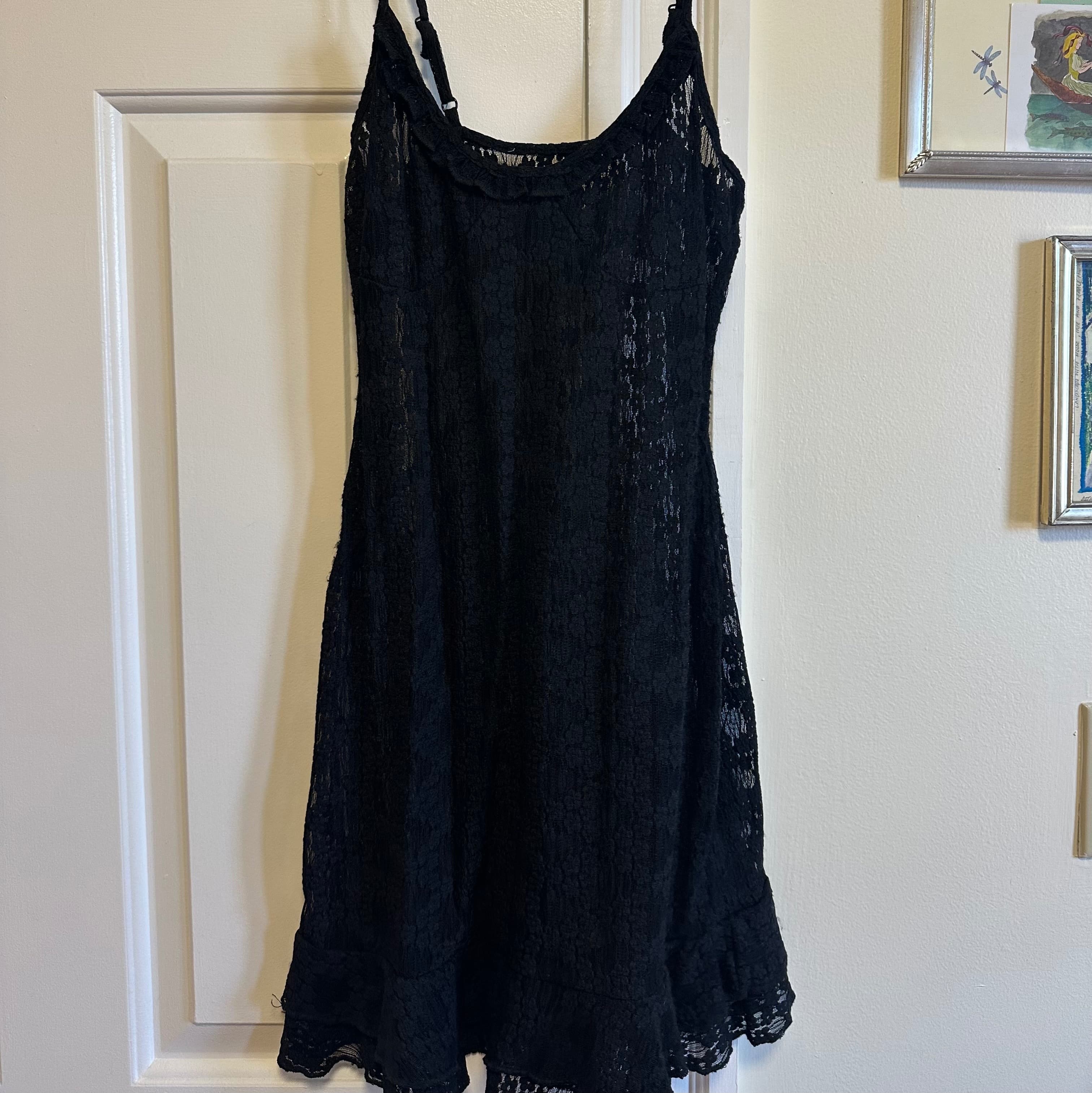 Pacsun Black Lace Camisole Mini Dress (Small) photo 1