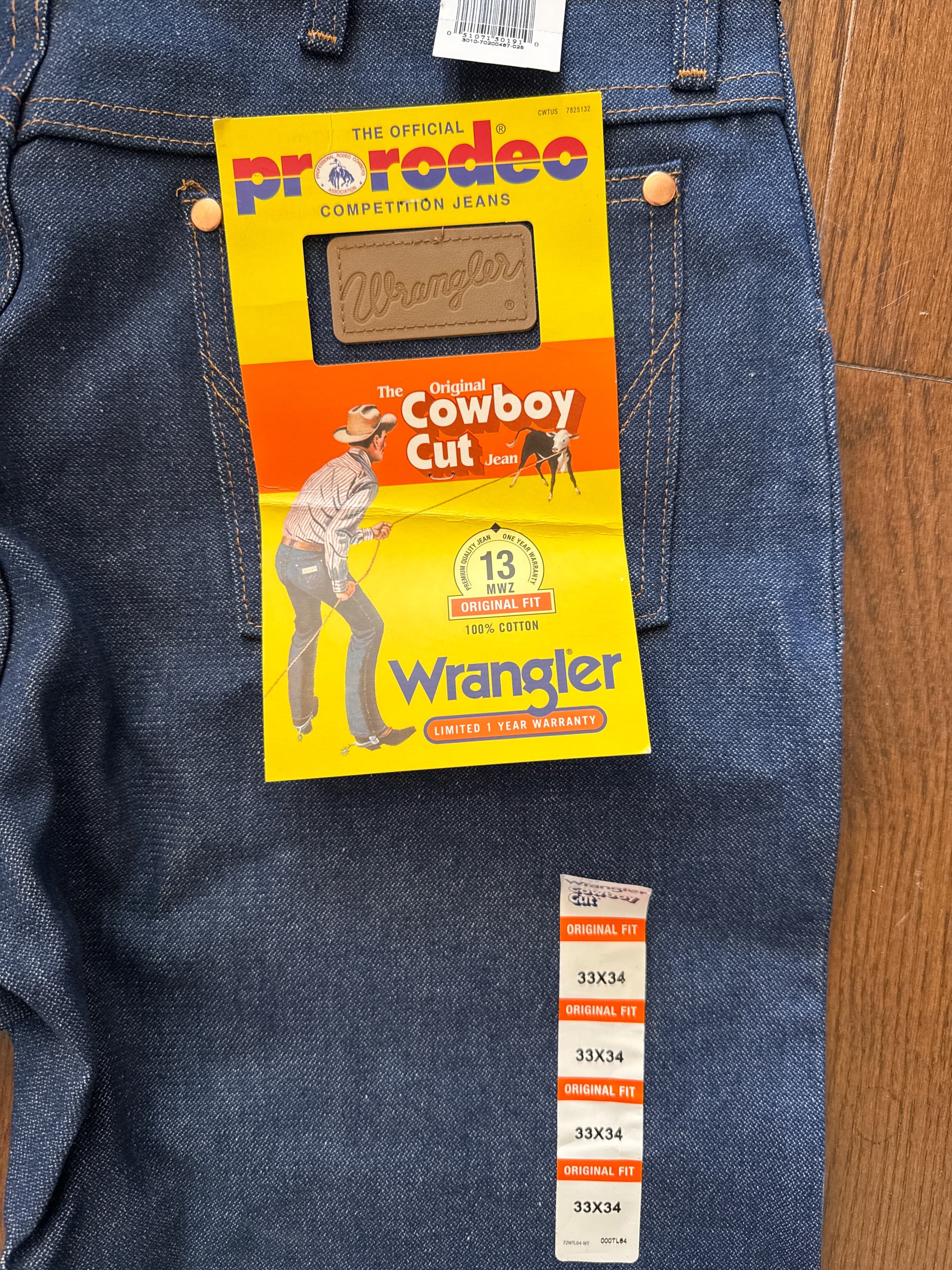 Wrangler Original Cowboy Cut Jeans 33x34 photo 2